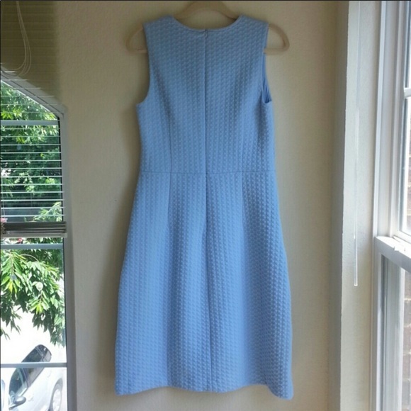 Boden Quilted Blue Sleeveless Dress 10 R & 14L - Picture 7 of 8